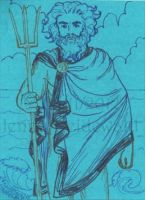 Poseidon in a Chlamys